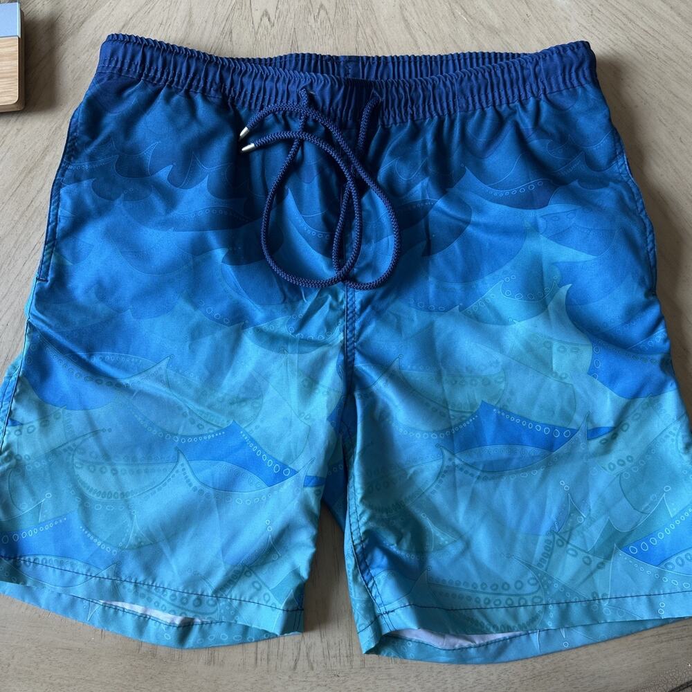 Men's Swim Shorts Large Trunks Elastic Waistband Mesh Lined Kirkland Signature